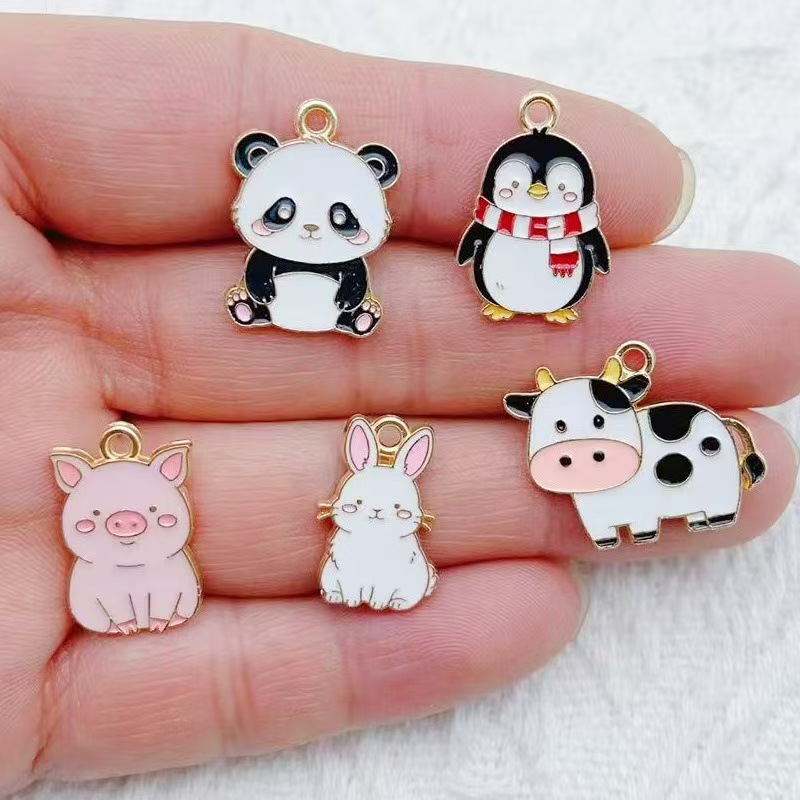 Gaming Accessories Gifts - 10 adet Karikatür Penguen Panda DIY