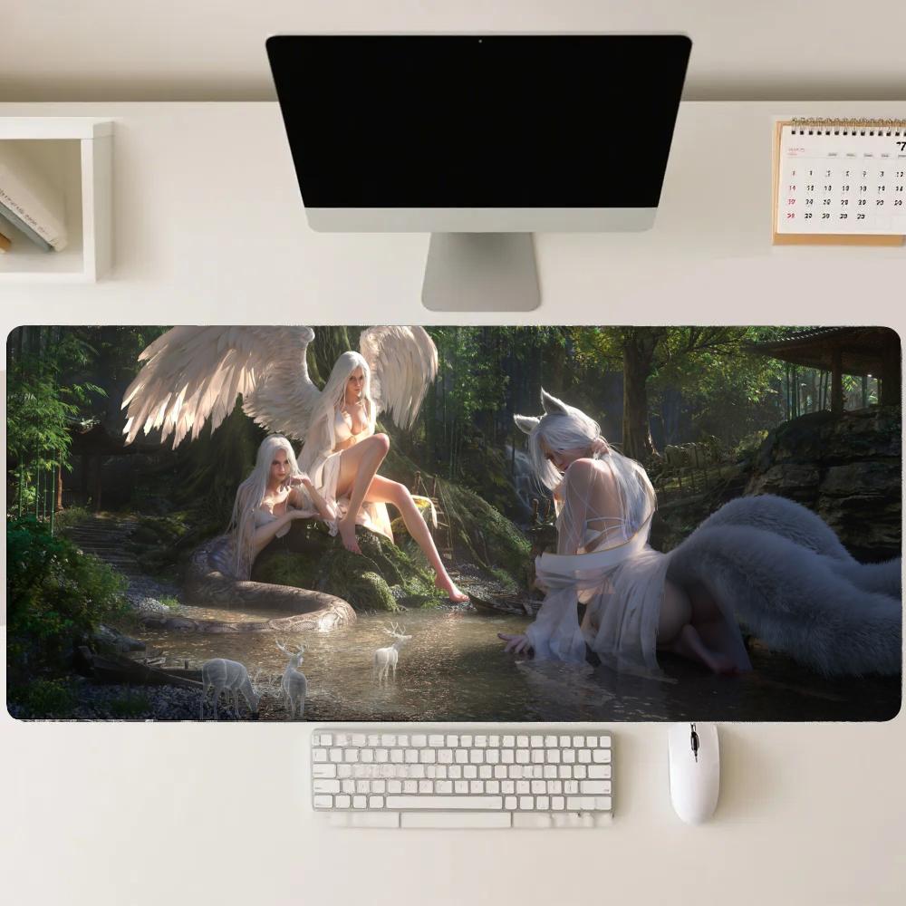 Gaming Accessories For Pc Setup - Orman kızı Oyun Matları Genişletilmiş Ped