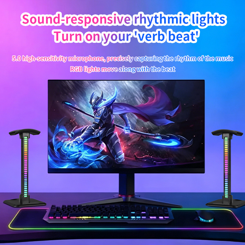 Headset Stand Rgb - Kulaklık Standı Müzik Senkronizasyonlu RGB Işık