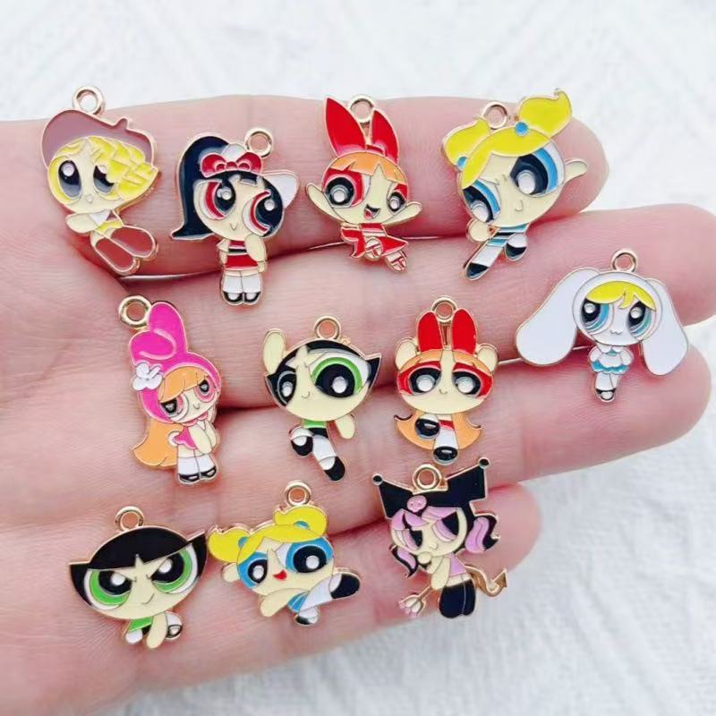 Gaming Accessories Gifts - 10 adet Alaşım Yağ Damlayan Karikatür