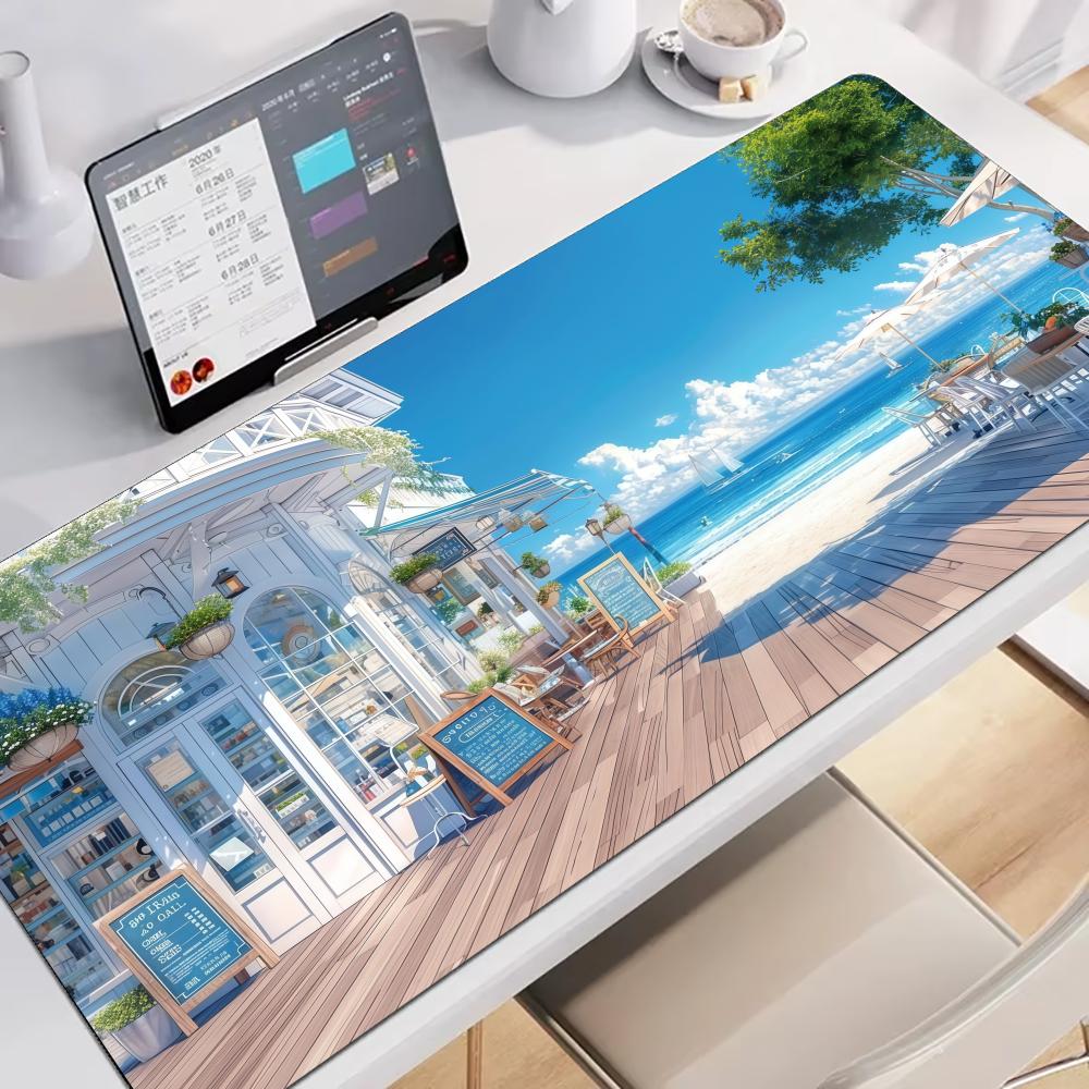 Gaming Accessories Store - Seaside Market Mouse Pad Büyük Oyun