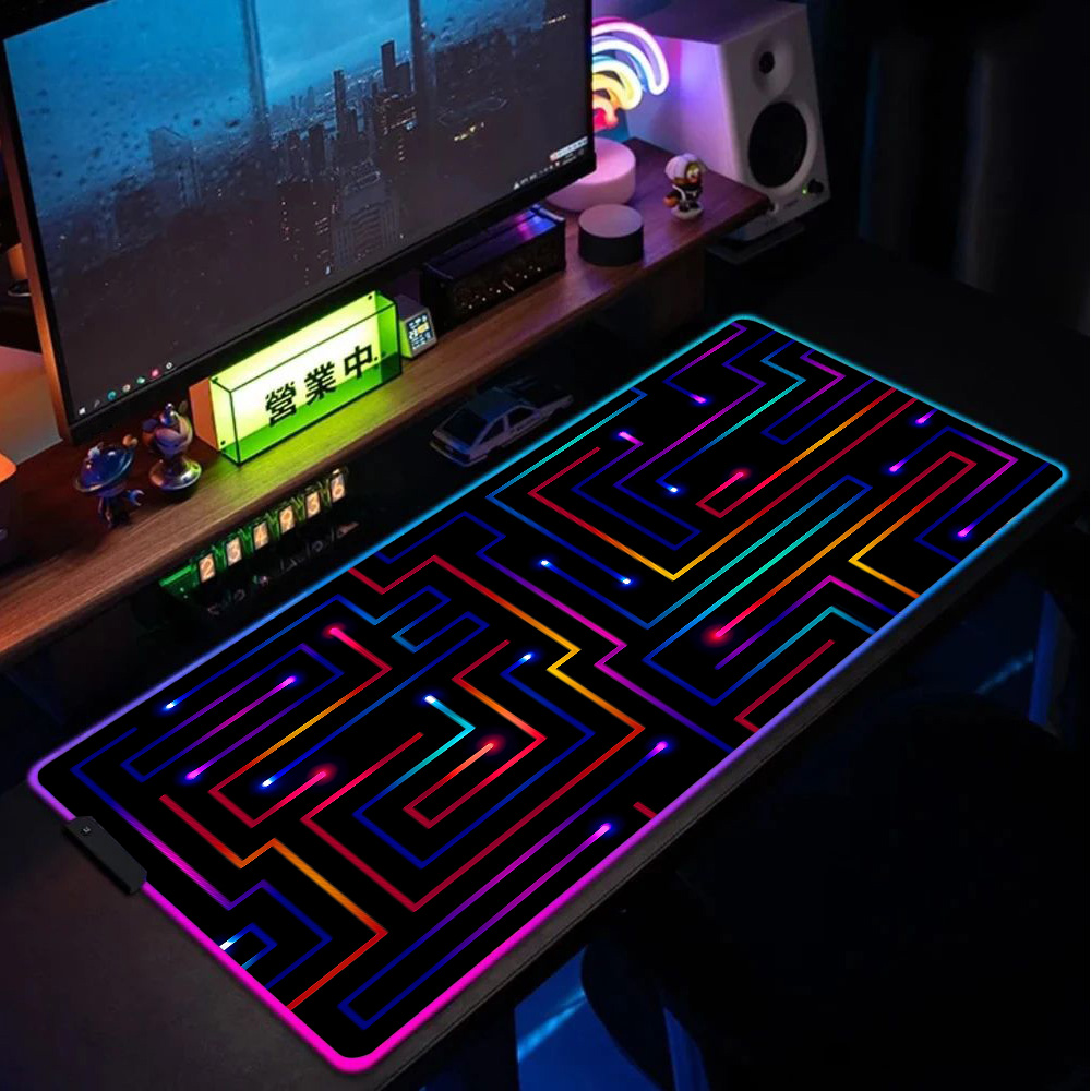 Gaming Accessories For Pc Setup - Xxl Mouse Pad 900x400 Neon Devre
