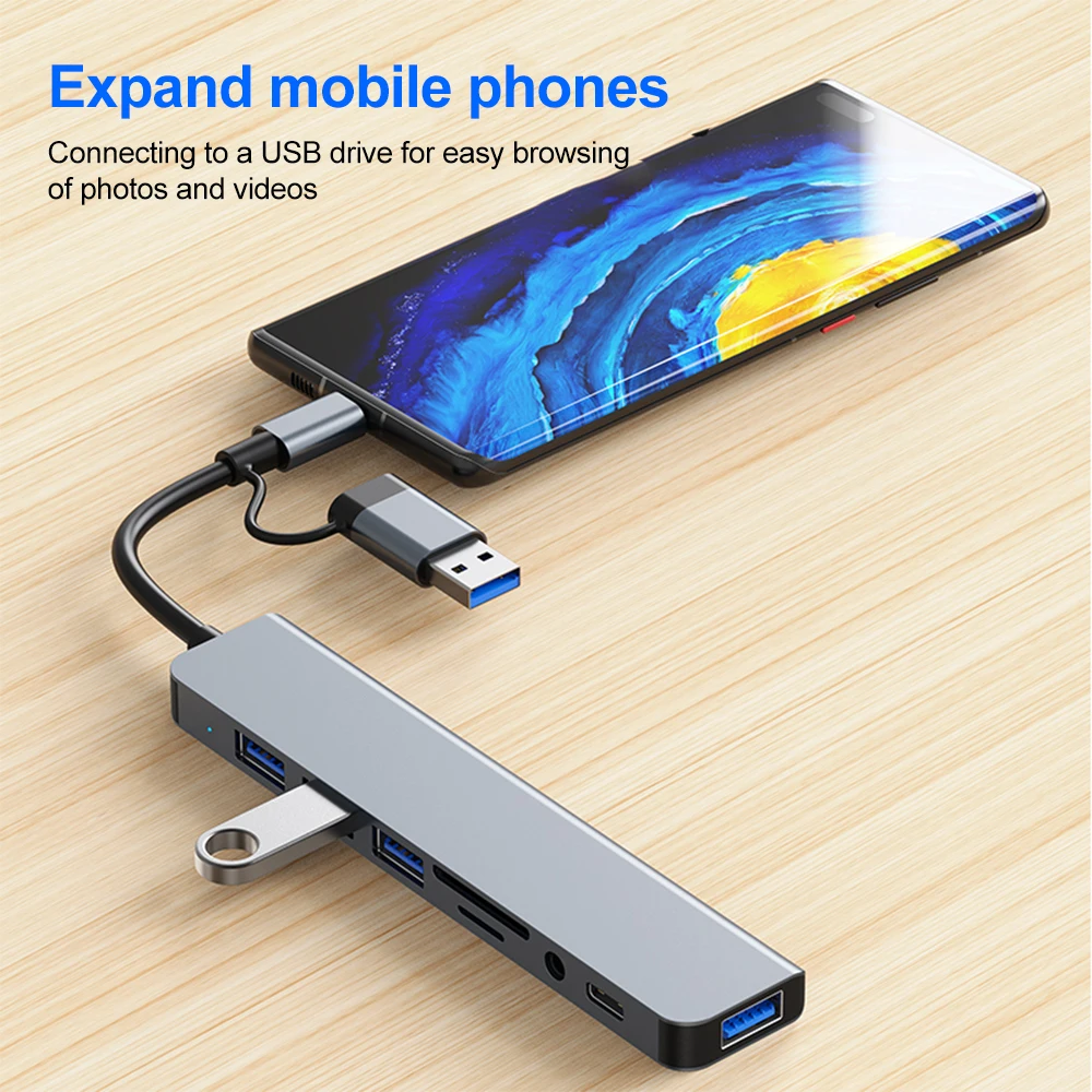 5Gbps USB 3.0 HUB USB C HUB US - Gaming Accessories Girly incelemesi ve fiyatı