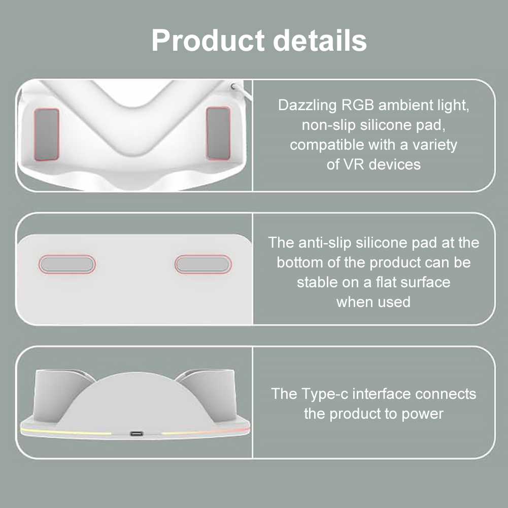 Meta Quest 3S VR Şarj İstasyon - Headset Stand Rgb incelemesi ve fiyatı