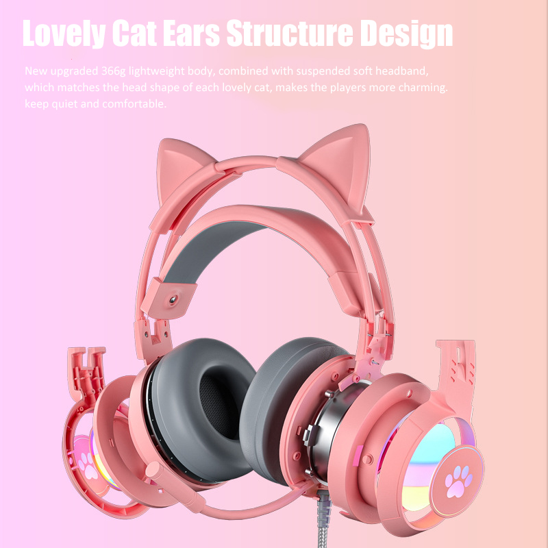 Sevimli kedi kulak oyun mikrof - Gaming Accessories Girly incelemesi ve fiyatı