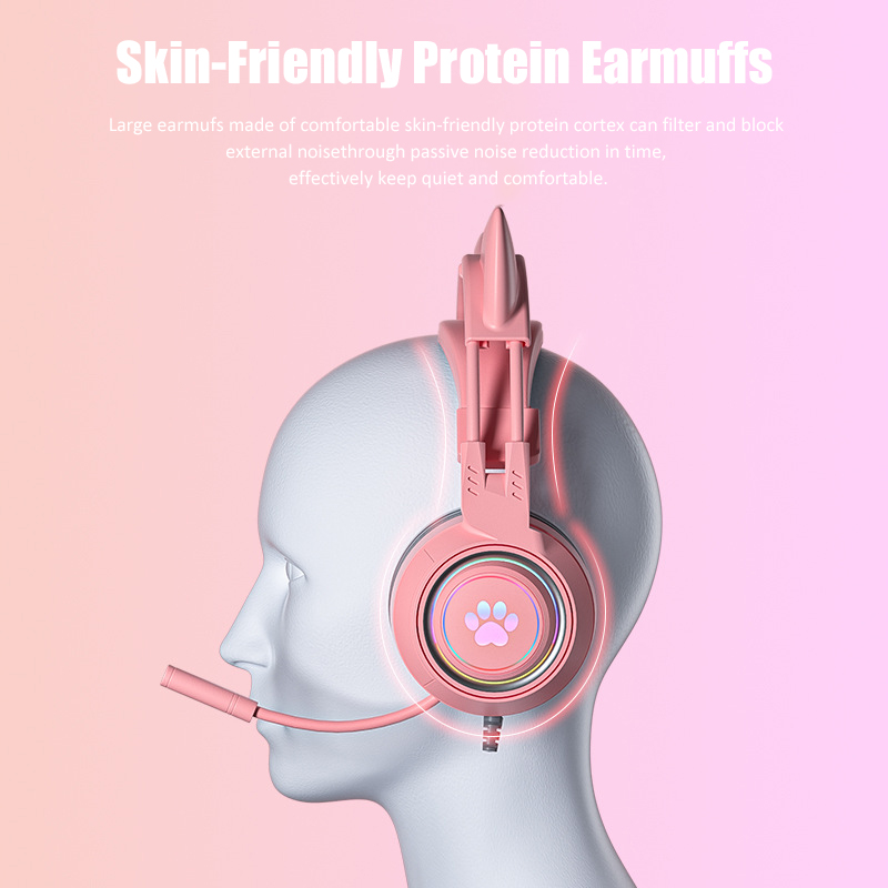 Sevimli kedi kulak oyun mikrof - Gaming Accessories Girly incelemesi ve fiyatı