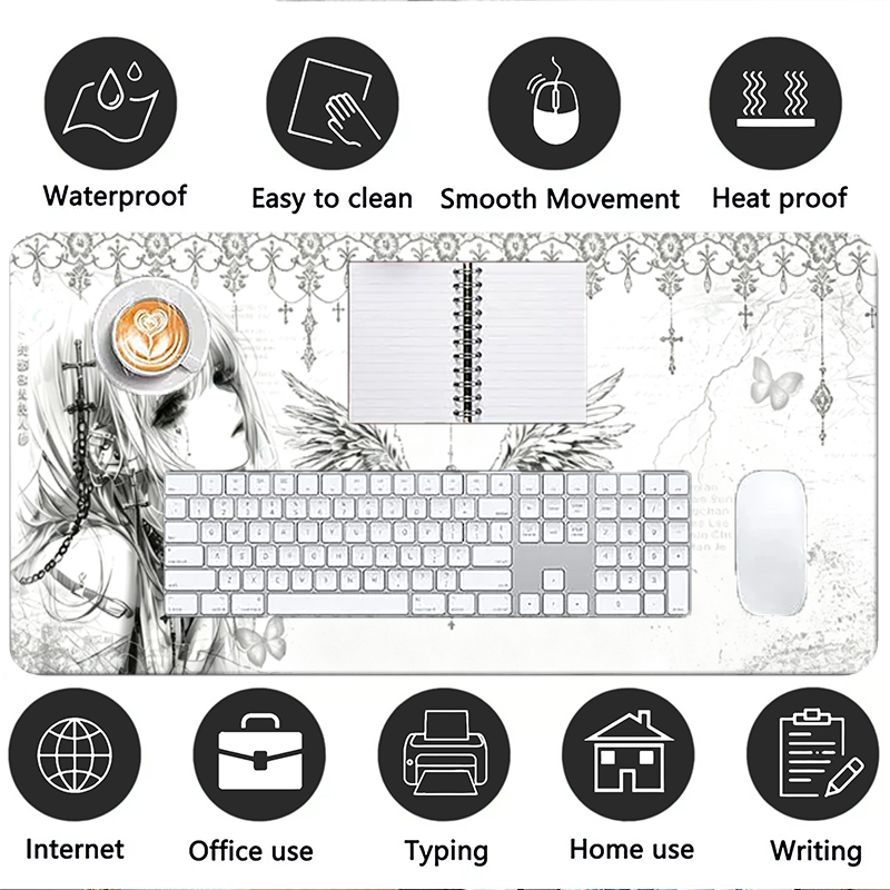 Deri Mousepad Siyah Beyaz Anim - Gaming Accessories Cheap incelemesi ve fiyatı