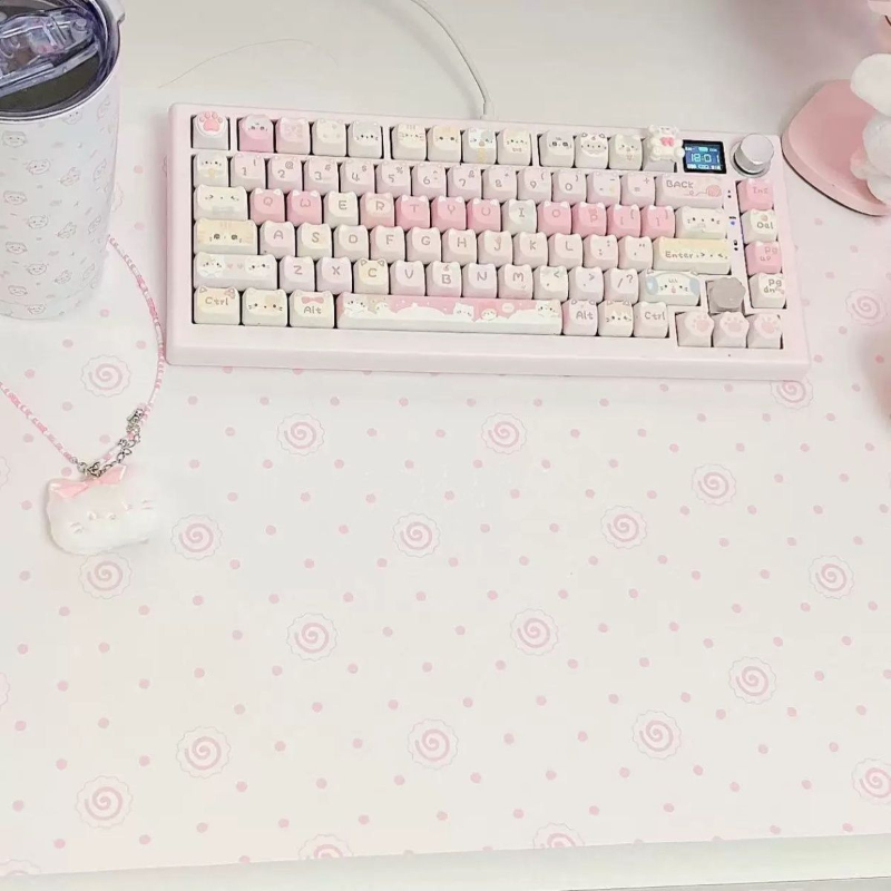 Sevimli Pembe Puantiyeli PU De - Gaming Accessories Girly incelemesi ve fiyatı