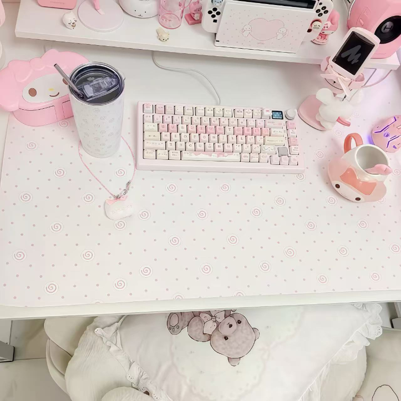Sevimli Pembe Puantiyeli PU De - Gaming Accessories Girly incelemesi ve fiyatı