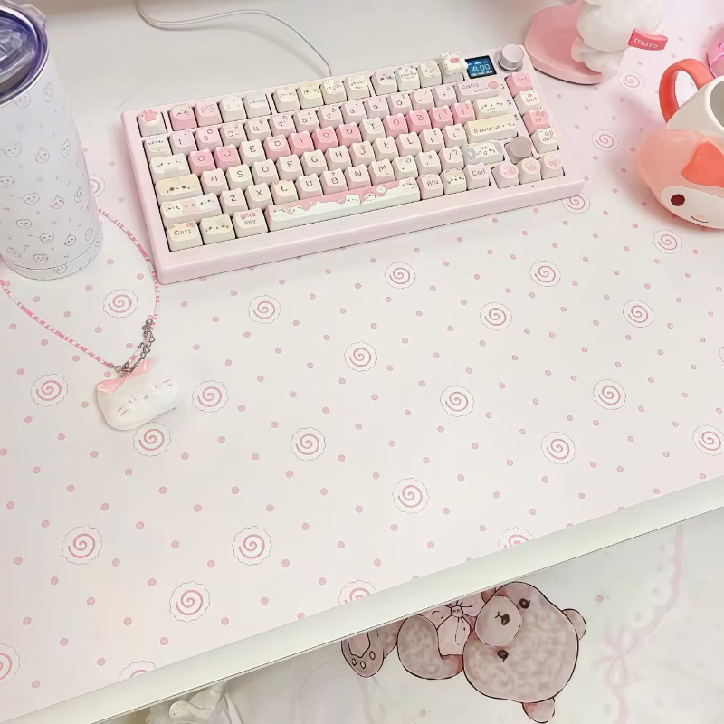 Sevimli Pembe Puantiyeli PU De - Gaming Accessories Girly incelemesi ve fiyatı