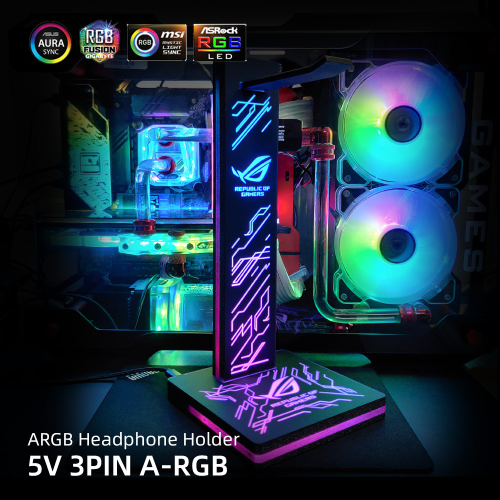 ARGB Kulaklık Tutucu PC Aydınl - Headset Stand Rgb incelemesi ve fiyatı