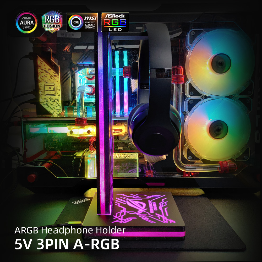 ARGB Kulaklık Tutucu PC Aydınl - Headset Stand Rgb incelemesi ve fiyatı